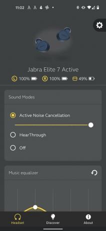 „Jabra Elite 7“ aktyvus ekranas
