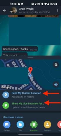 كيفية مشاركة Live Location Telegram 3