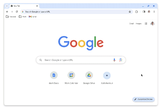 Chrome ayarlarını özelleştirin GIF