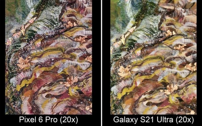 Pixel 6 Pro مقابل Galaxy S21 Ultra Zoom 20x