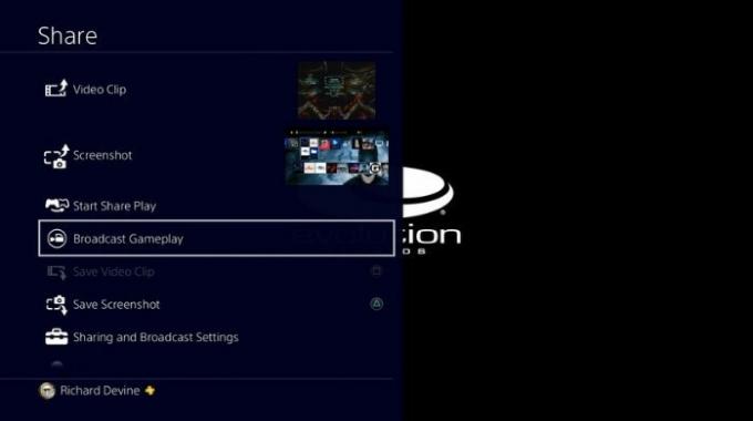 Настройки трансляции PlayStation