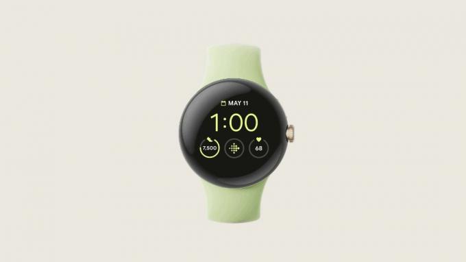 Google Pixel Watch z danymi Fitbit