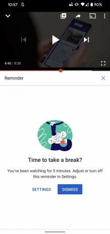 Activer l'application Break Youtube