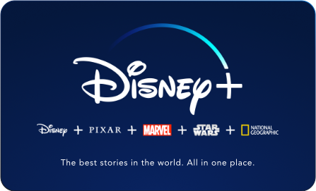 Disney+ abonnementskaart