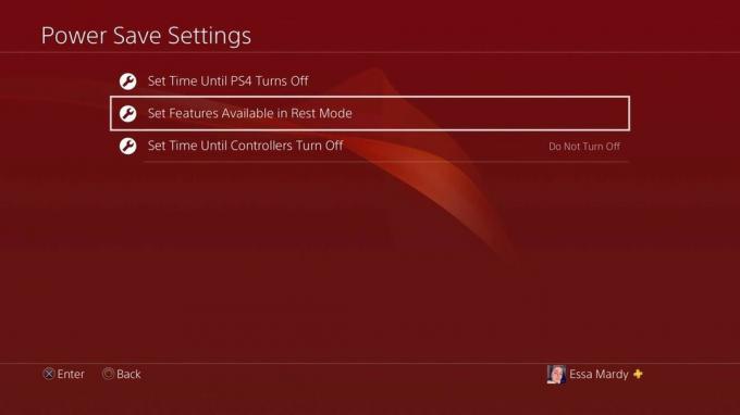 PlayStation 4 Dinlenme Modu ayarlarının özellikleri