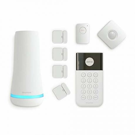 SimpliSafe 8-delig draadloos huisbeveiligingssysteem - Optioneel 24/7 professionele monitoring - Geen contract - Compatibel met Alexa en Google Assistant