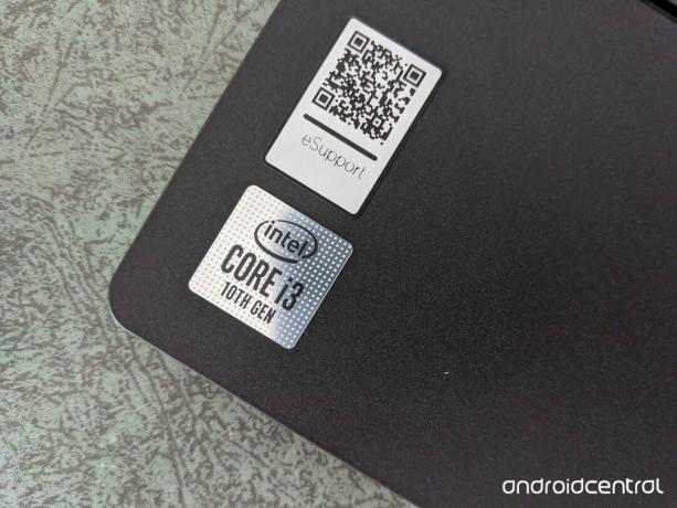 Lenovo Flex 5 Chromebook'ta Intel Cote i3 Etiketi