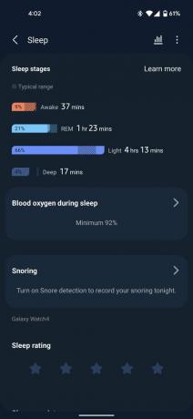 Snimke zaslona Samsung Health