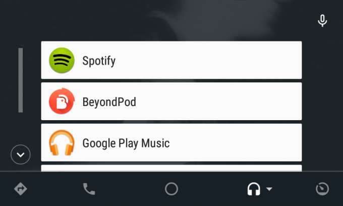 Audio aplikacije na Android Auto