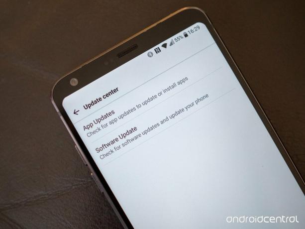 Impostazioni di aggiornamento del software LG G6
