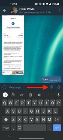 كيفية مشاركة Live Location Telegram 1