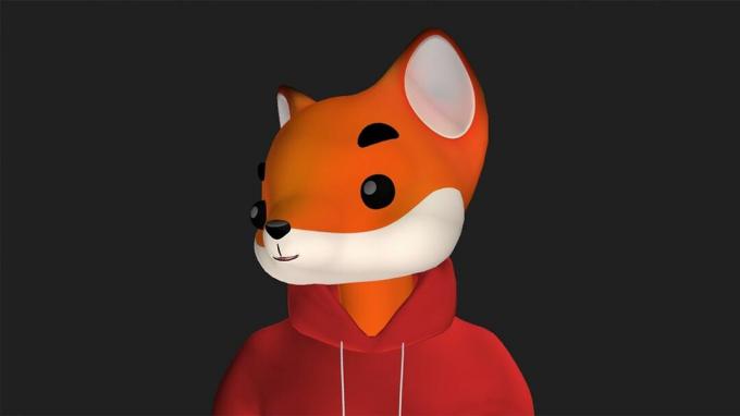 zoom avatar fox sidevisning