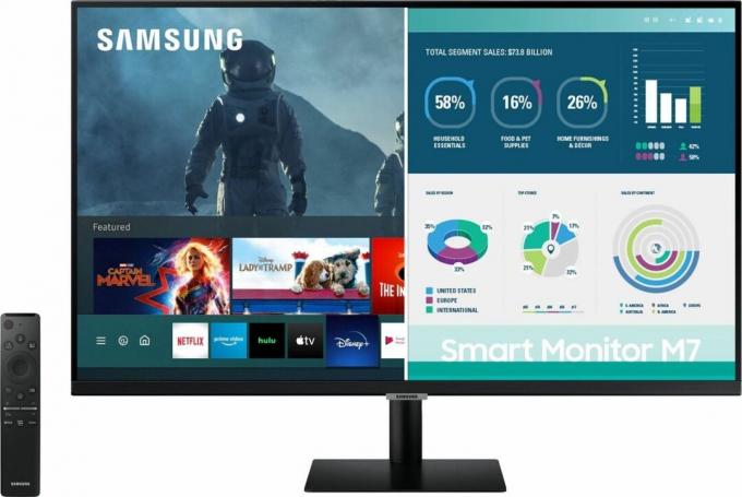 Samsung M7 monitoru renderētājs