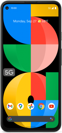 Google Pixel 5a 5g produktgengivelse