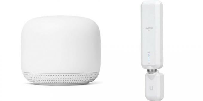 Точка сети Nest Wifi и точка сетки AmpliFi HD