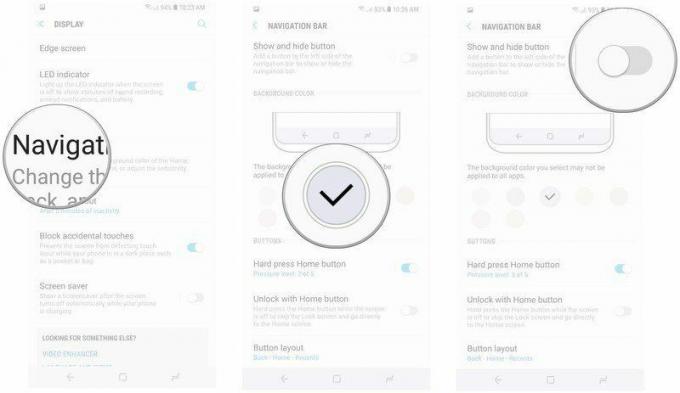 Cómo personalizar la barra de navegación y el botón de inicio del Galaxy S9