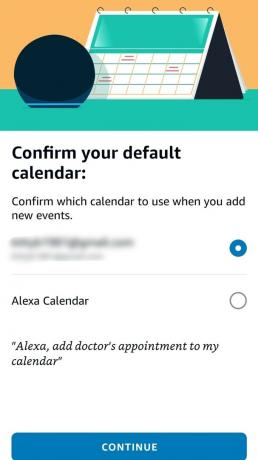 Alexa App Bevestig standaard kalender
