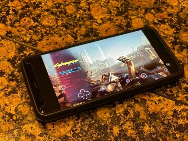 Cyberpunk 2077 Mobiler Touchscreen-Lebensstil