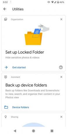 Zablokowany folder Zdjęć Google
