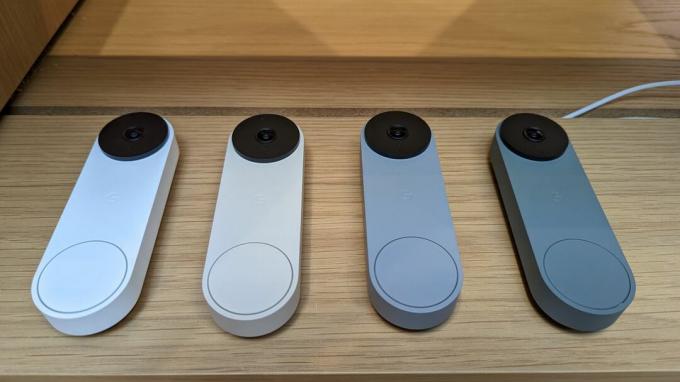 Ožičen zvonec Google Nest Doorbell (2. generacija) na Googlovem jesenskem dogodku 2022