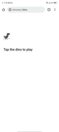 Γραφικό στοιχείο παιχνιδιού Google Chrome Dino