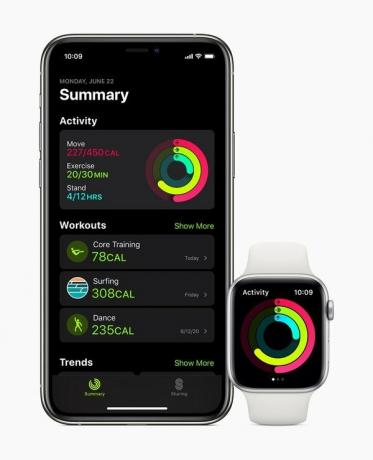 Aplikacja Apple Watch Watchos7 Fittness
