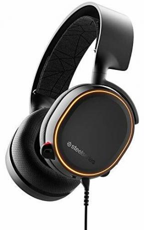 SteelSeries Arctis 5 - אוזניות גיימינג - תאורת RGB - אוזניות DTS: X v2.0 Surround למחשב ו- PlayStation 4 - שחור [מהדורת 2019]