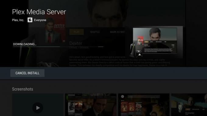 Снимка на екрана за актуализация на приложението NVIDIA Shield TV