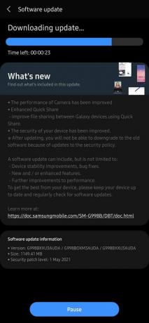 Samsung Galaxy S21-serien kan sikkerhedsopdatering