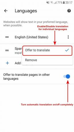 Google Chrome में वेबसाइटों का अनुवाद करें चरण 10