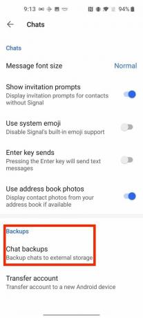 Comment activer les sauvegardes automatiques du signal Android 2