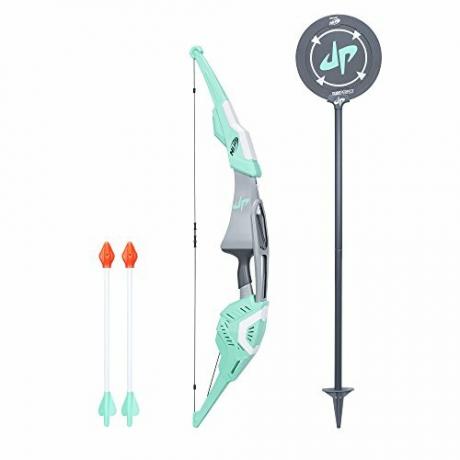 NERF Dude Perfect Signature Bow Sports Biggest Bow with 2 Whistling Arrows for Kids, Teens, and Adults (Amazon Exclusive)