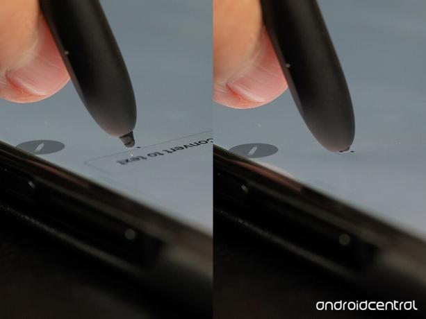 Samsung Galaxy Z Fold 3 S Pen Tip intrekken