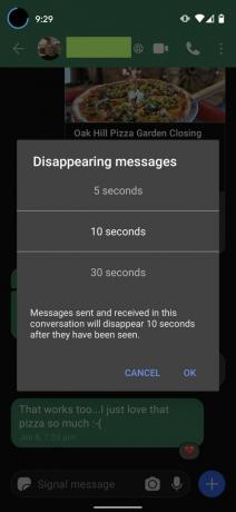 Como Desaparecer Mensagens Signal App Passo 4