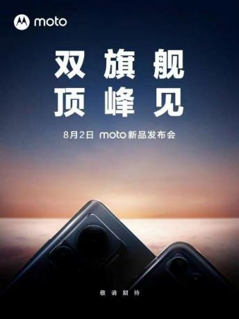 Motorolas teaser for dens næste telefonmeddelelser