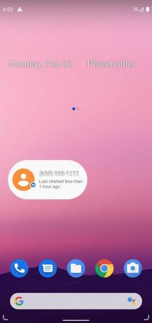 Android 12 samtale-widget