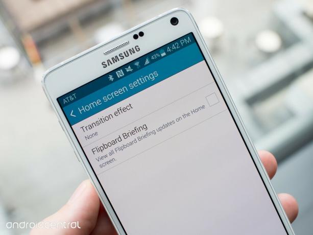 Galaxy Note 4 Briefing iestatījums