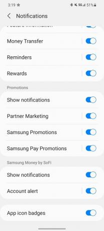 Disattivazione delle notifiche degli annunci su un telefono Samsung