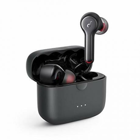 Anker Soundcore Liberty Air 2 trådløse øretelefoner, diamantbelagte drivere, Bluetooth-hodetelefoner, 4 mikrofoner, støyreduksjon, 28 timers spilletid, HearID, Bluetooth 5, trådløs lading, for samtaler, hjemmekontor