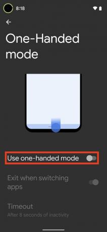 Kuidas vahetada ühe käega režiimi Android 12 viis