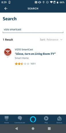 אפליקציית Alexa Vizio 1