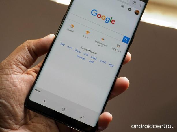 Vyhledávání Google v systému Android