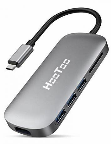 Adapter HooToo USB-C hub 6-w-1