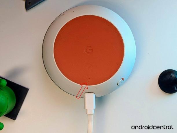 Google Home Mini săgeată înapoi