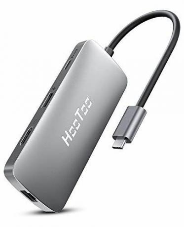 HooToo 8-in-1 USB-C Hub עם יציאת אספקת חשמל של 100W