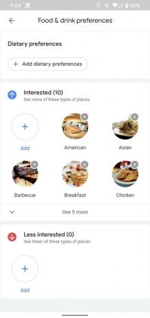Google Maps Restaurantaanbevelingen