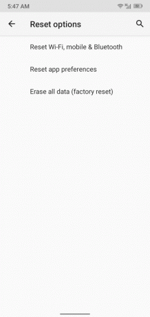 „Wifi“ nustatymų „Android“ ekrano kopija