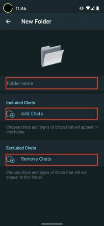 Sådan oprettes chatmapper Telegram 4.1