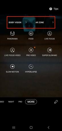 Samsung kamera mód Bixby Ar 1. lépés