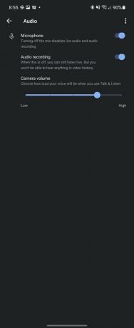 „Nest Cam 2021“ „Google Home“ ekrano kopijų mikrofonas